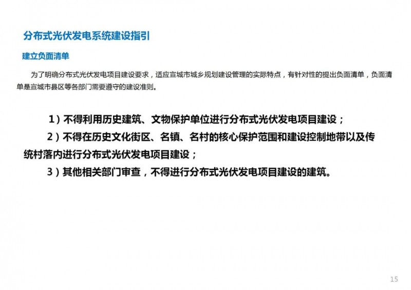 三类光伏定制负面清单!宣城市发布光伏发电项目空间布局专项规划(2021-2035年)