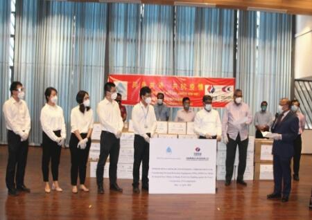 中国电建向孟加拉国政府部门捐赠物资共克时艰