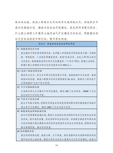 发改委、能源局等九部委联合印发发布“十四五”可再生能源规划!