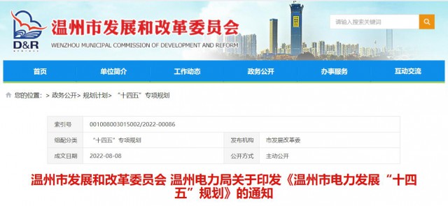 浙江温州：推进园区和居民屋顶分布式光伏发电应用，到2025年底，全市光伏装机量达300万千瓦