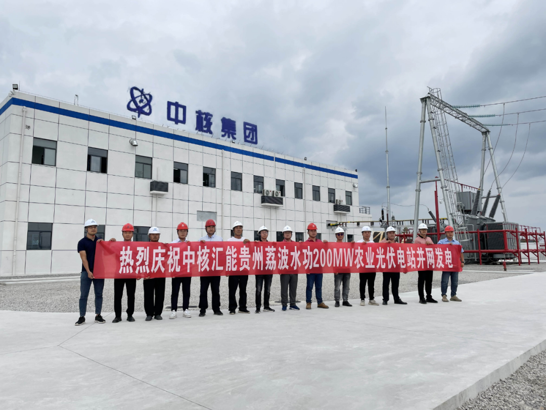 中核荔波水功一期200MW光伏项目并网发电