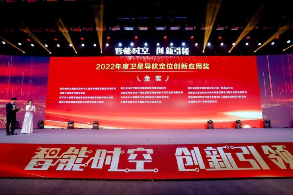 国网甘肃电力公司荣获2022年度卫星导航定位创新应用奖金奖