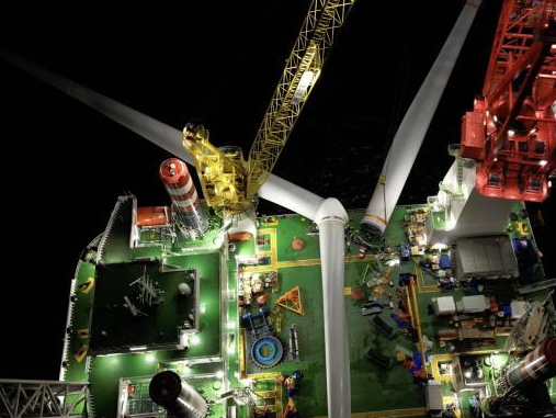 中国首台12MW海上风机安装成功