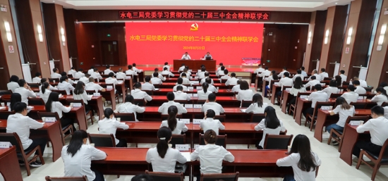 水电三局党委召开学习贯彻党的二十届三中全会