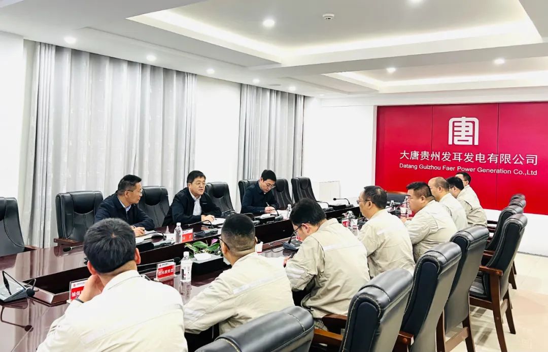 大唐贵州公司党委书记、董事长李奕到发耳公司督导落实燃料精细化管理工作