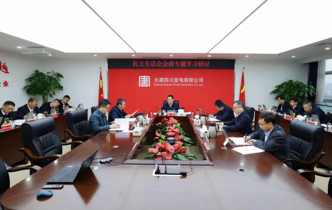 大唐四川公司党委开展民主生活会会前专题学习研讨