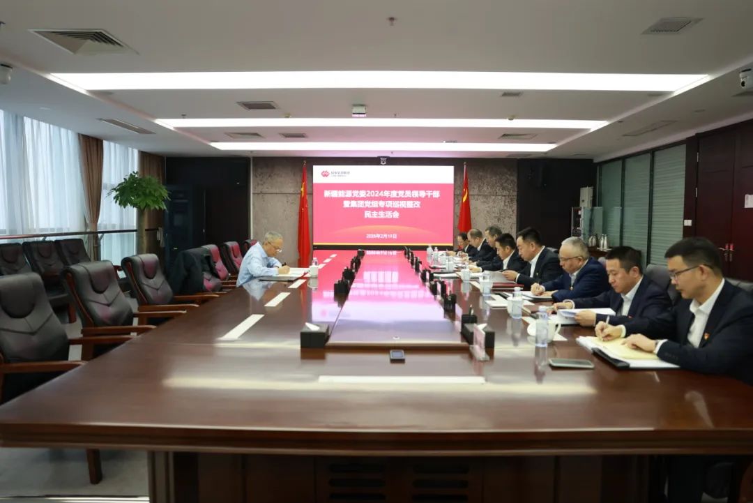 国能新疆能源党委召开2024年度暨集团党组专项巡视整改民主生活会